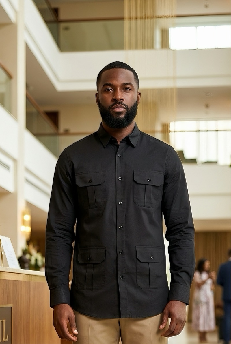 CHEMISE EN LIN 4 POCHES